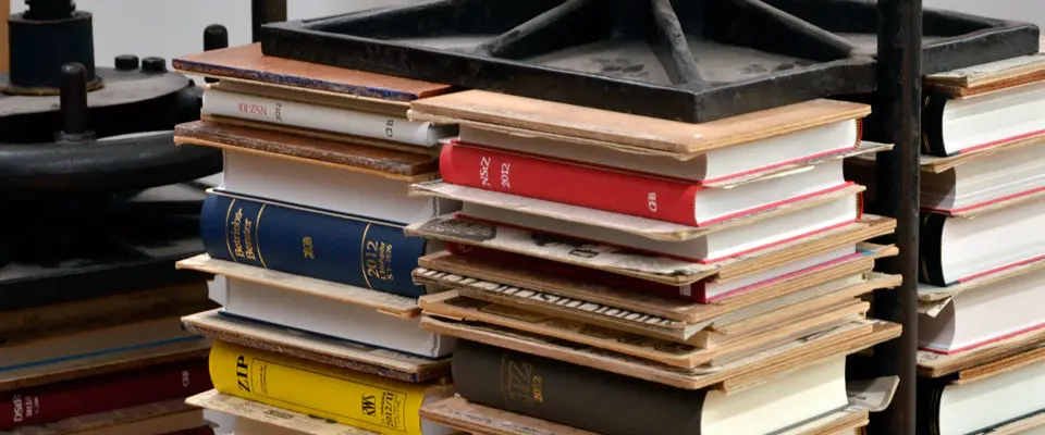 Bücher unter der Presse